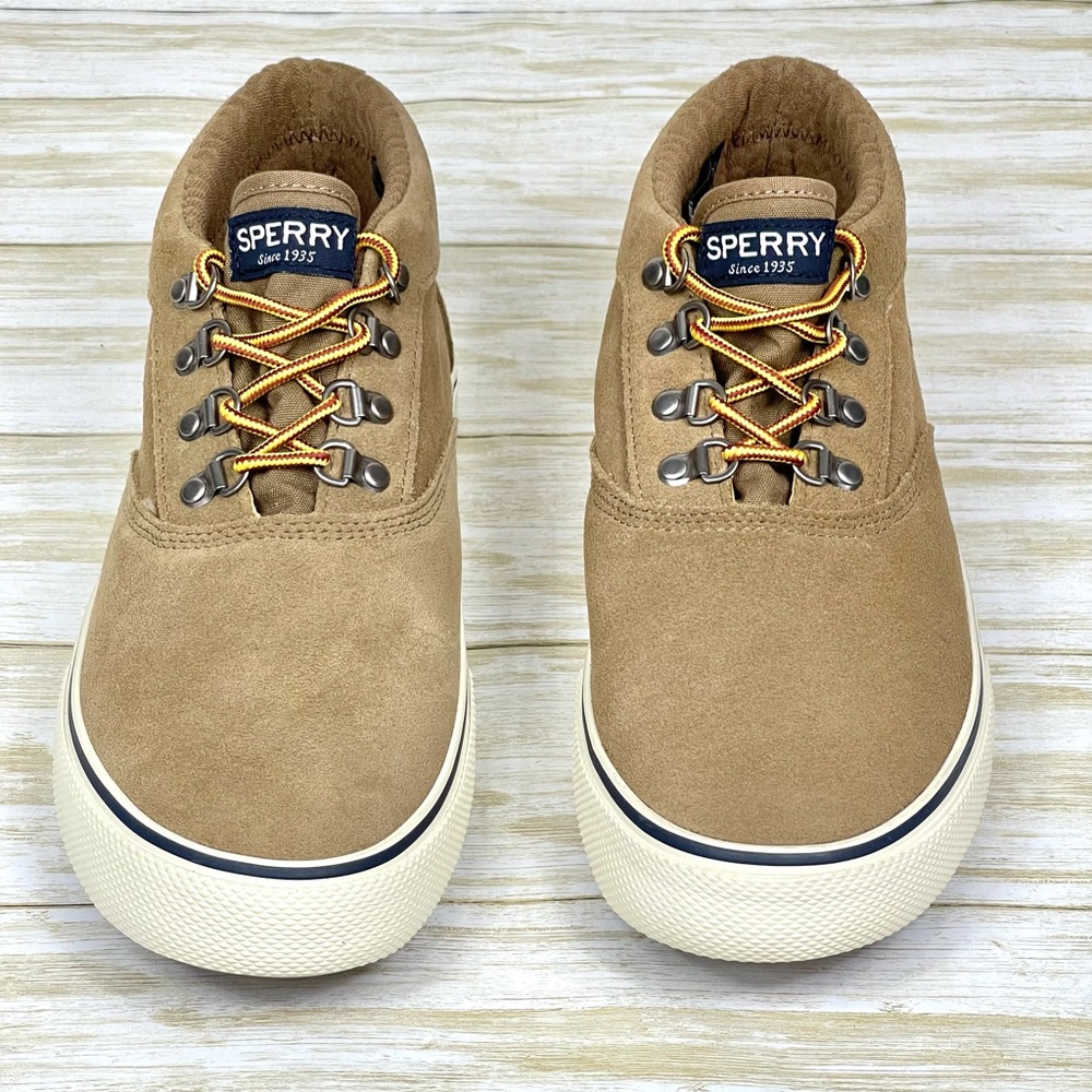 NWOB Sperry Men’s Tan Suede Waterproof Striper Storm Chukka Boot size 11